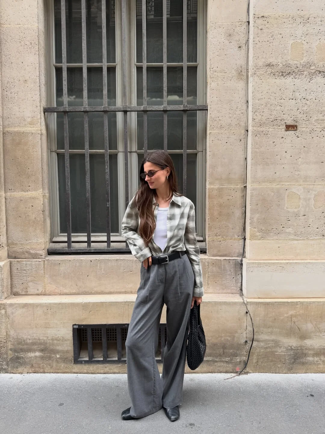 fall business casual outfits for women 2026 Soft Plaid And Tailored Trousers For Effortless Office Days