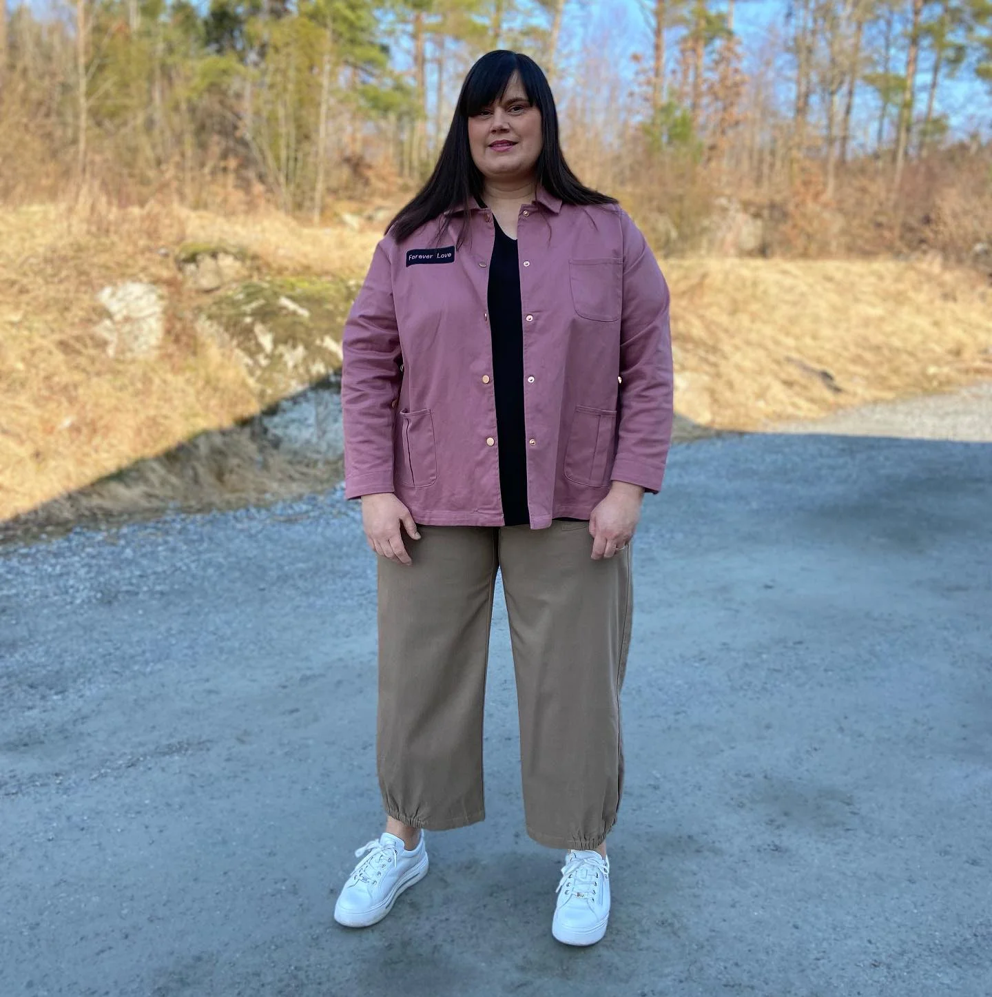 fall outfits for big busted women 2026 Relaxed Utility Layers With Soft Autumn Color