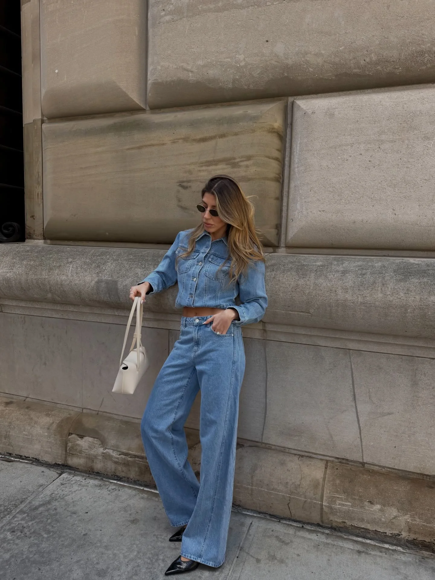 fall outfits with jeans jacket 2026 Modern Double Denim With A Tailored Twist
