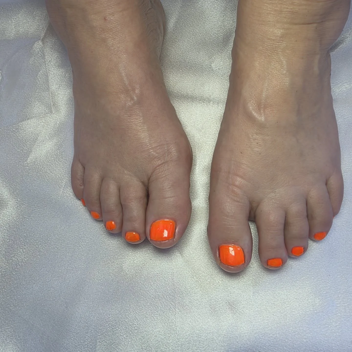 july toe nail colors ideas 2026 Electric Tangerine Glow For Peak Summer Energy