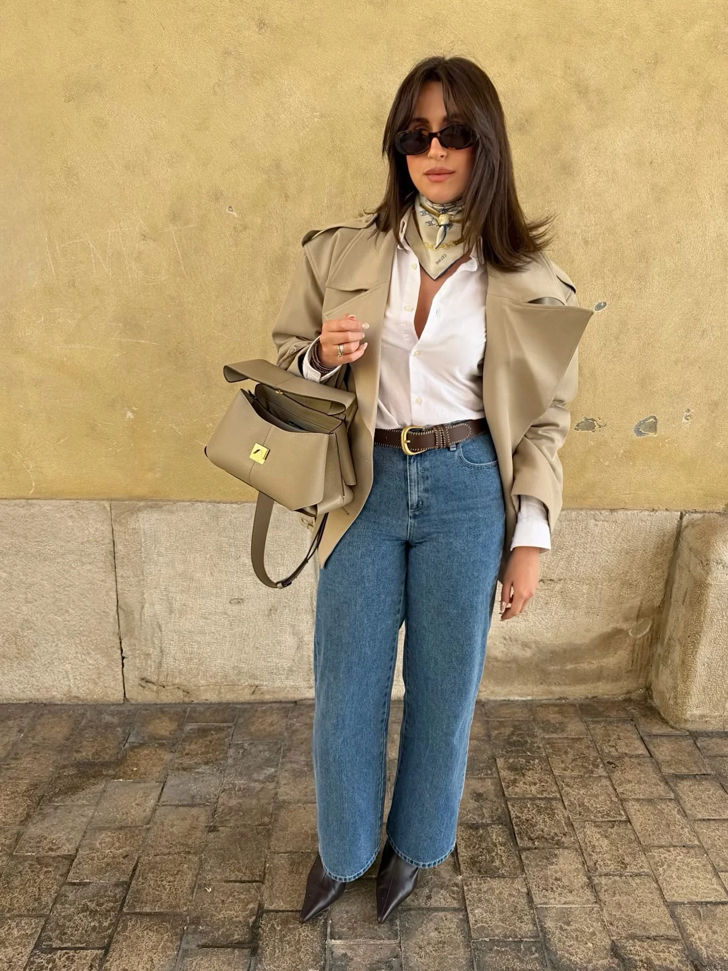 fall outfits ideas 2026 Classic Trench Styling With Elevated Denim