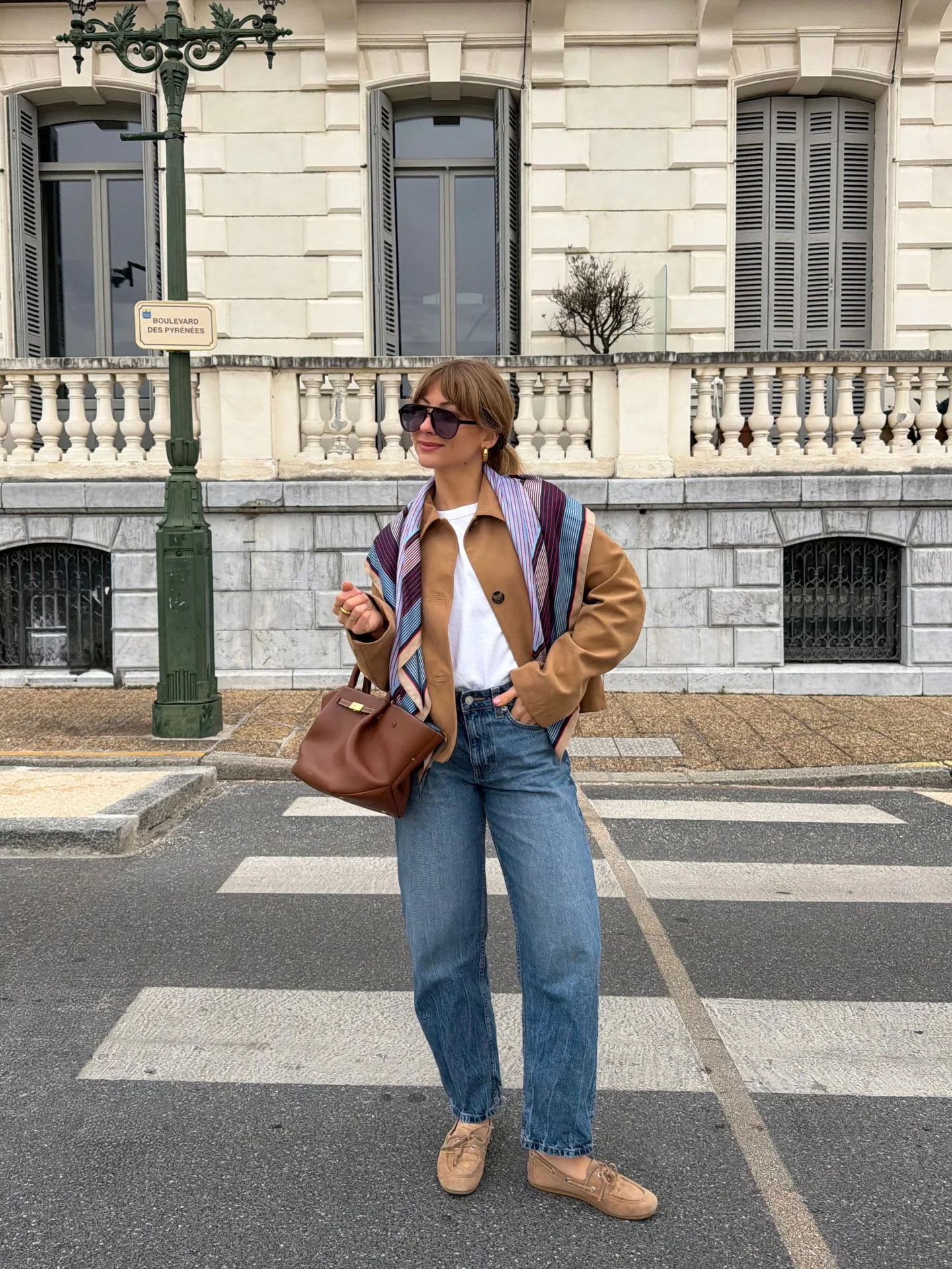 fall outfits ideas 2026 Soft Camel Layers With Effortless Weekend Denim
