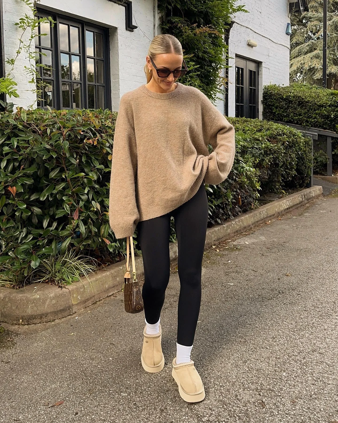 fall outfits with leggings 2026 Oversized Knitwear And Uggs For Maximum Comfort