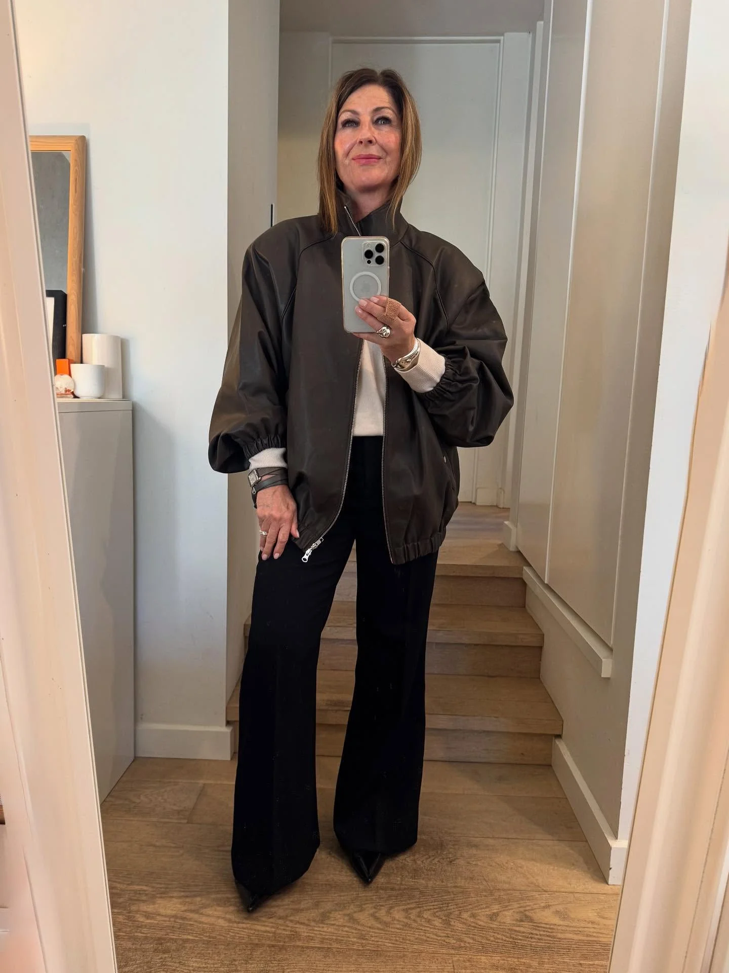 what to wear in fall 2026 over 50 Minimalist Leather Outerwear With Elevated Basics