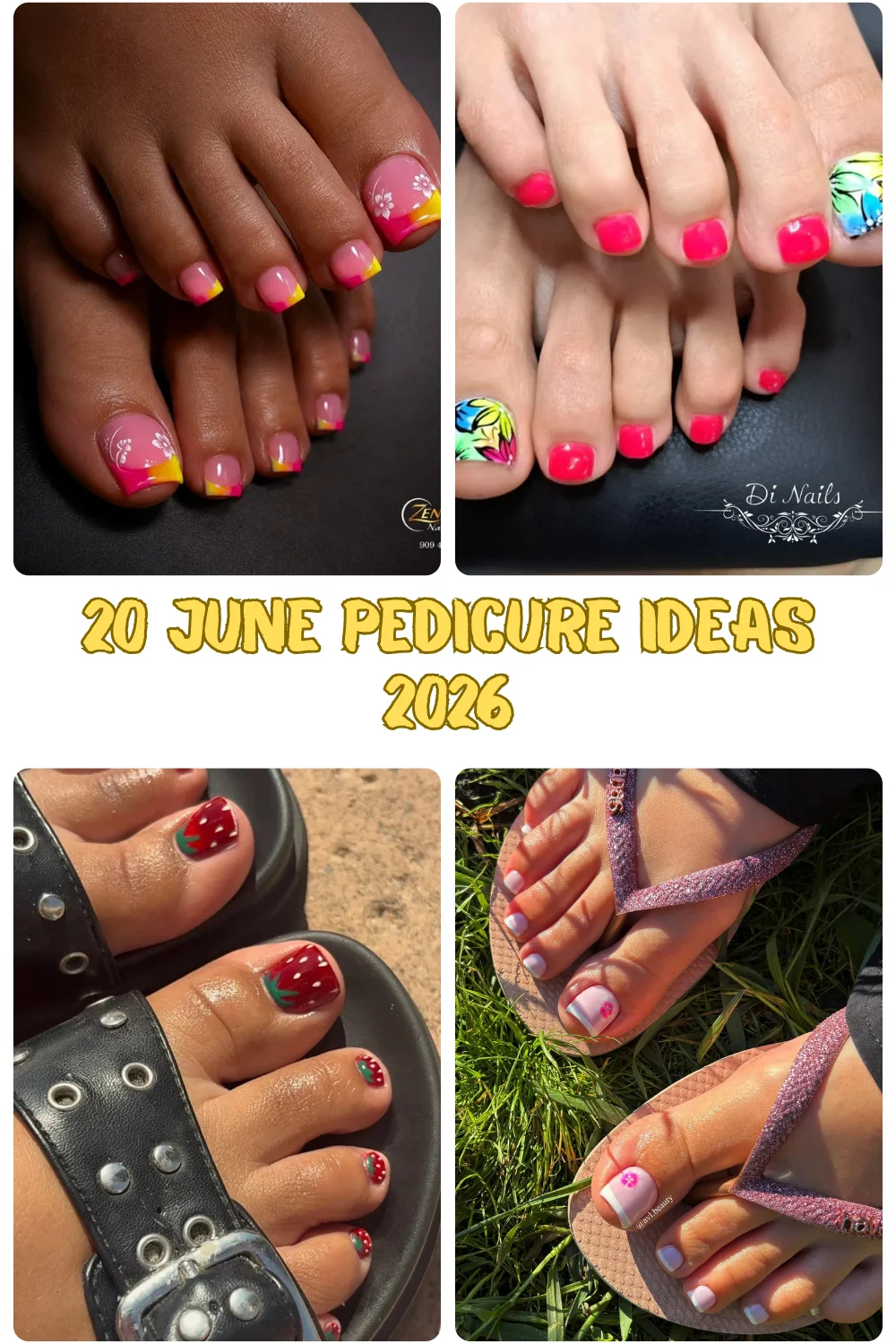20 June Pedicure Ideas 2026: Bright, Beachy & Trendy Toe Nail Designs To Try This Summer