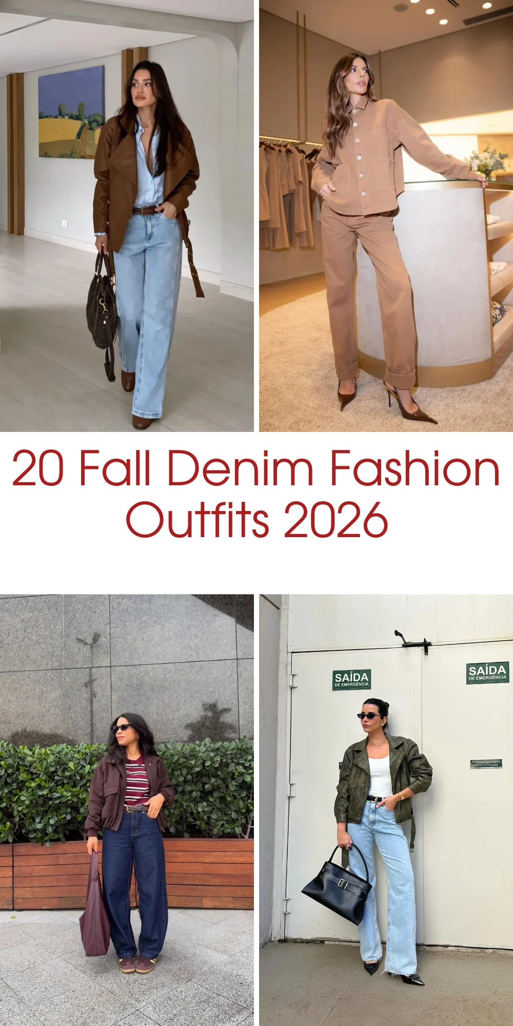 20 Fall Denim Fashion Outfits 2026: Chic Jeans, Jackets & Effortless Autumn Style Ideas