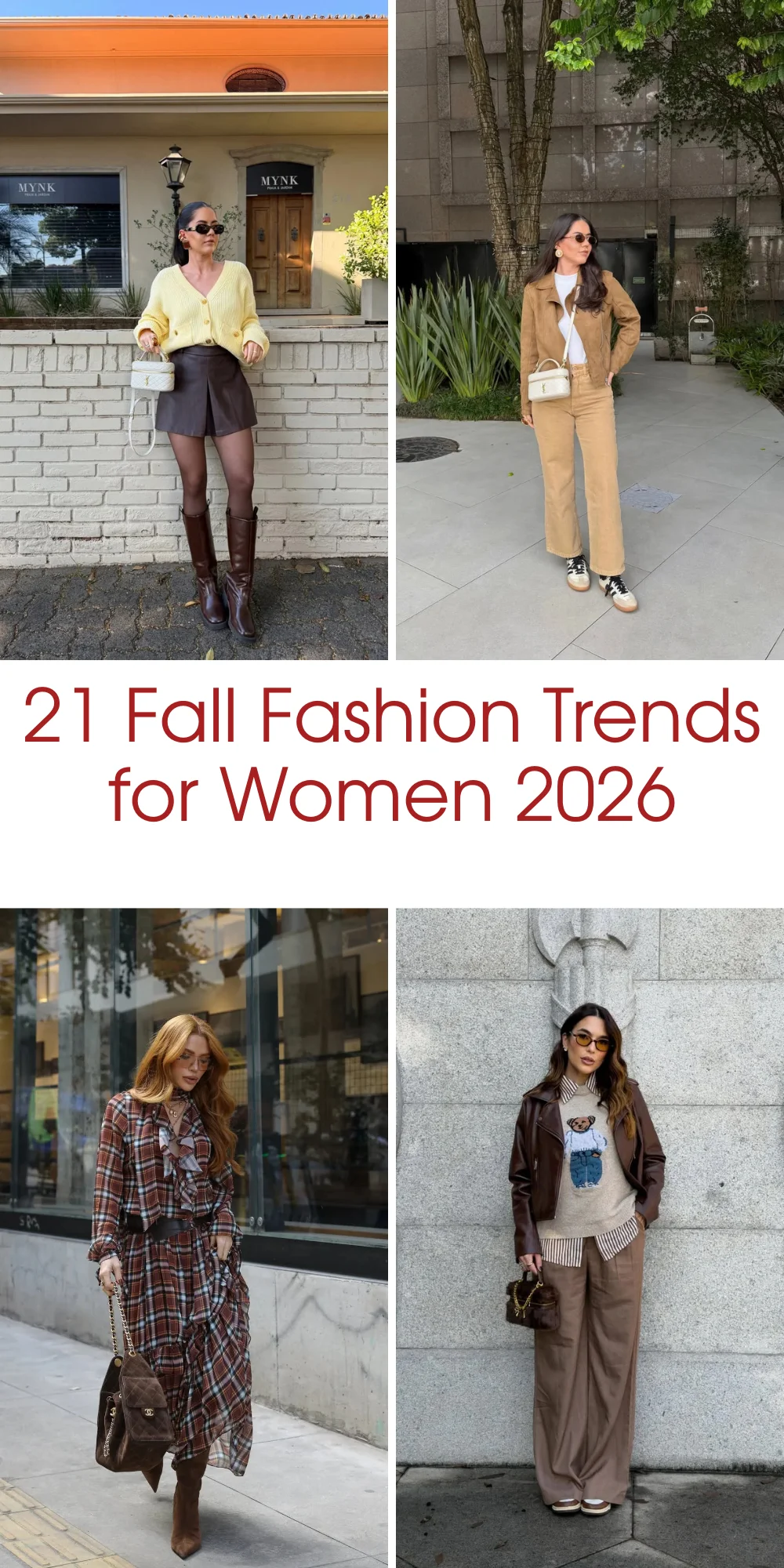 21 Fall Fashion Trends For Women 2026: Chic Outfit Ideas To Try This Season