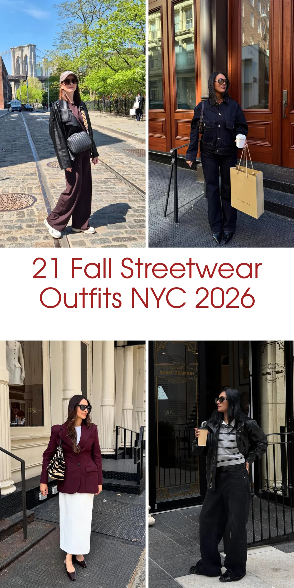 21 Fall Streetwear Outfits NYC 2026: Chic City Looks, Casual Layers & Trendy Outfit Ideas