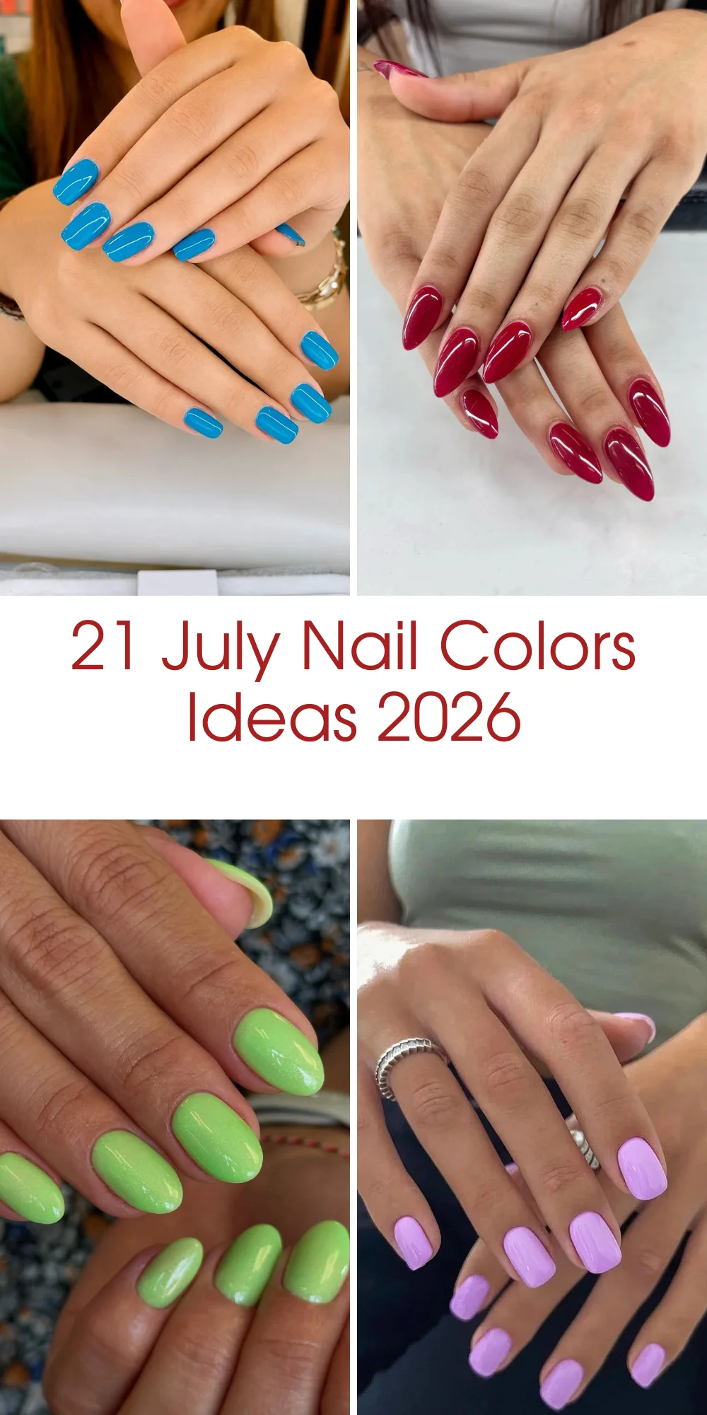 21 July Nail Colors Ideas 2026: Bright And Trendy Summer Shades To Try