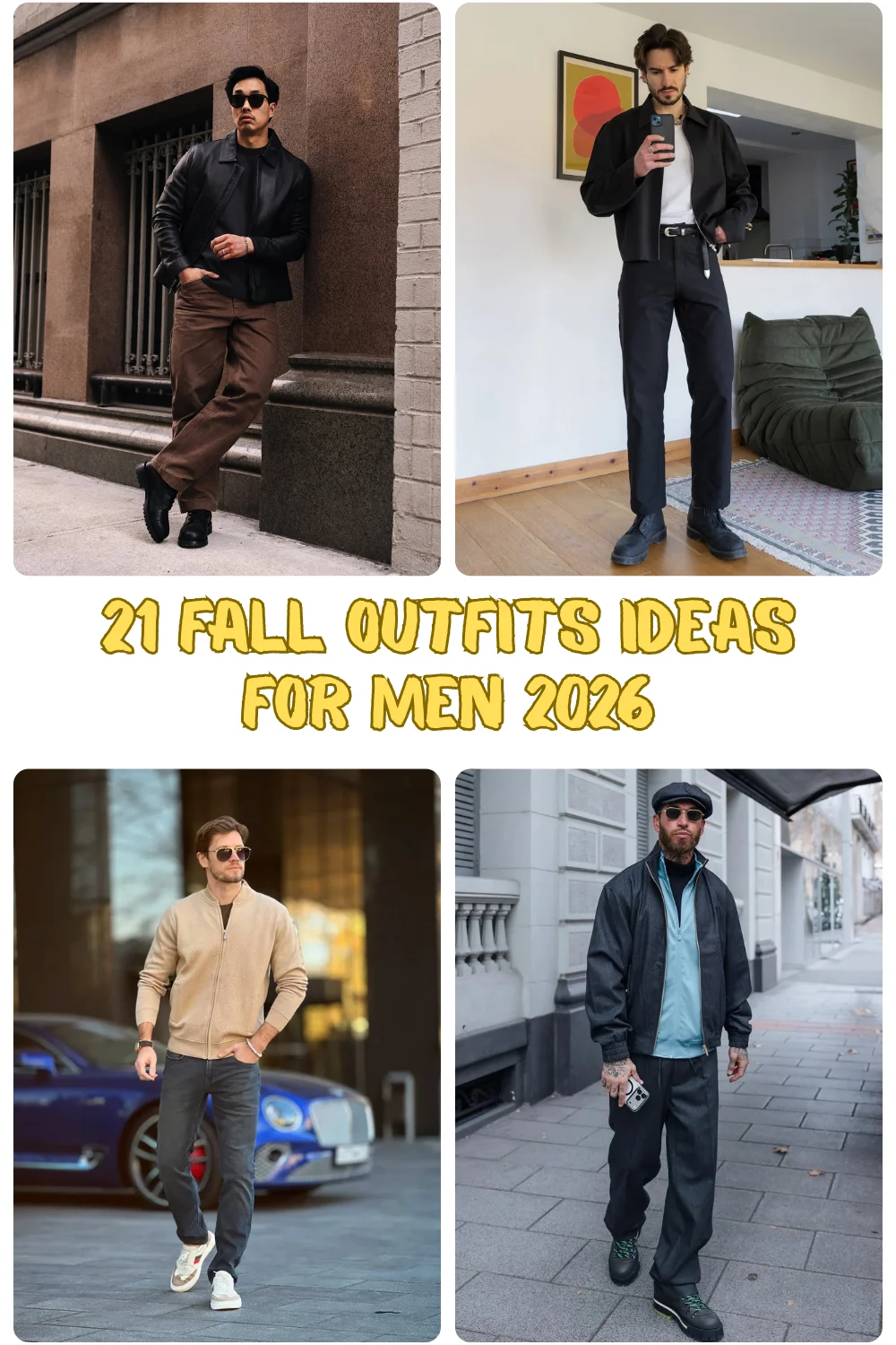 21 Fall Outfits Ideas For Men 2026: Stylish Looks To Upgrade Your Autumn Wardrobe